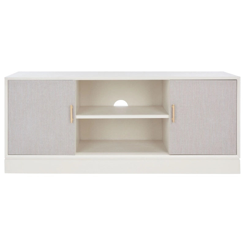 SAFAVIEH Burghilde 2 Door 1 Shelf Media Stand - 47 W x 16 D x 20 H - 47Wx16Dx20H