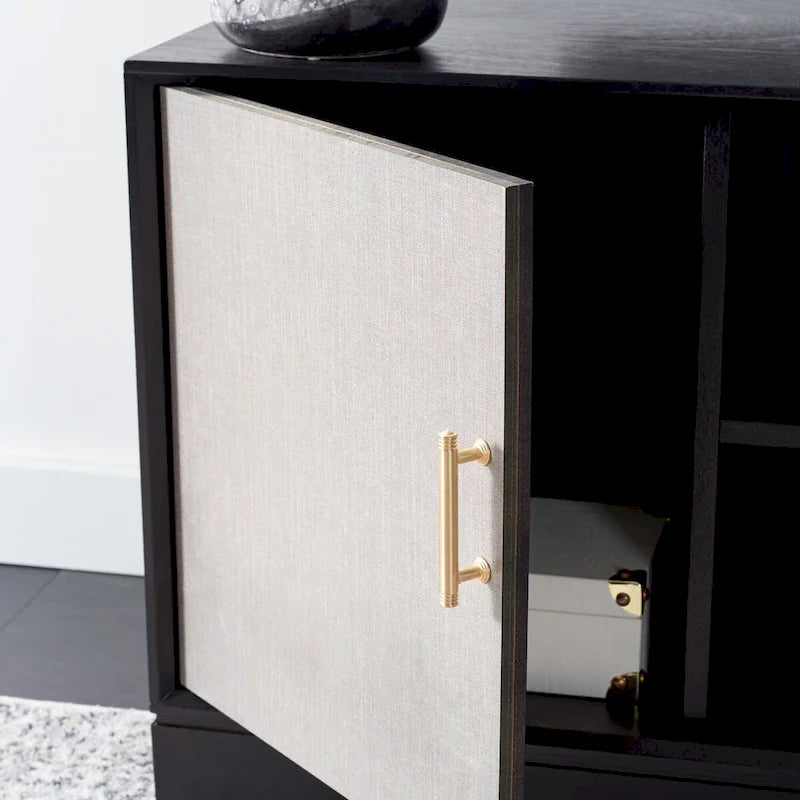 SAFAVIEH Burghilde 2 Door 1 Shelf Media Stand - 47 W x 16 D x 20 H - 47Wx16Dx20H