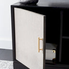 SAFAVIEH Burghilde 2 Door 1 Shelf Media Stand - 47 W x 16 D x 20 H - 47Wx16Dx20H