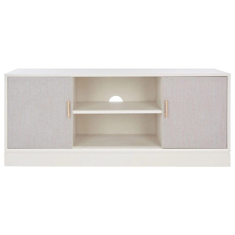 SAFAVIEH Burghilde 2 Door 1 Shelf Media Stand - 47 W x 16 D x 20 H - 47Wx16Dx20H