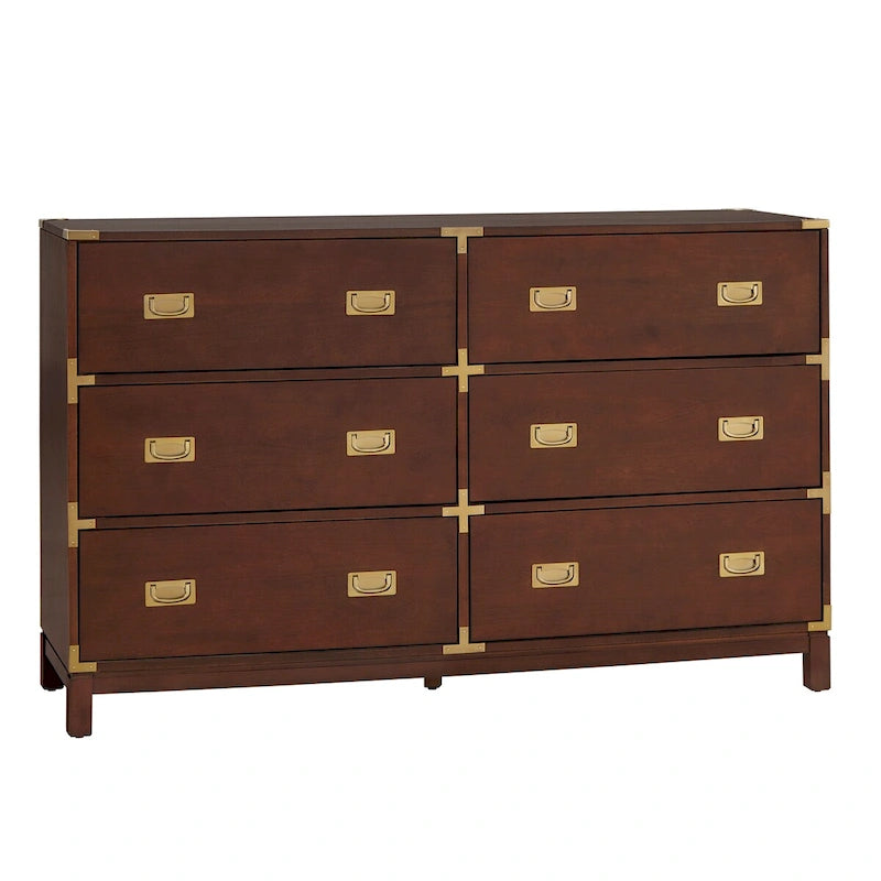 Kedric 6-Drawer Gold Accent Dresser by iNSPIRE Q Bold
