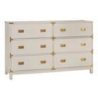 Kedric 6-Drawer Gold Accent Dresser by iNSPIRE Q Bold