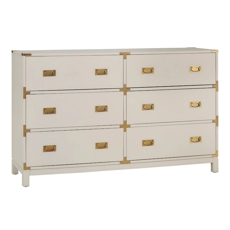 Kedric 6-Drawer Gold Accent Dresser by iNSPIRE Q Bold