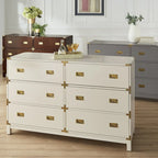 Kedric 6-Drawer Gold Accent Dresser by iNSPIRE Q Bold