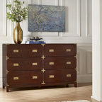Kedric 6-Drawer Gold Accent Dresser by iNSPIRE Q Bold