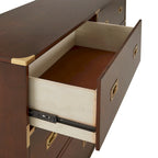 Kedric 6-Drawer Gold Accent Dresser by iNSPIRE Q Bold