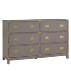 Kedric 6-Drawer Gold Accent Dresser by iNSPIRE Q Bold