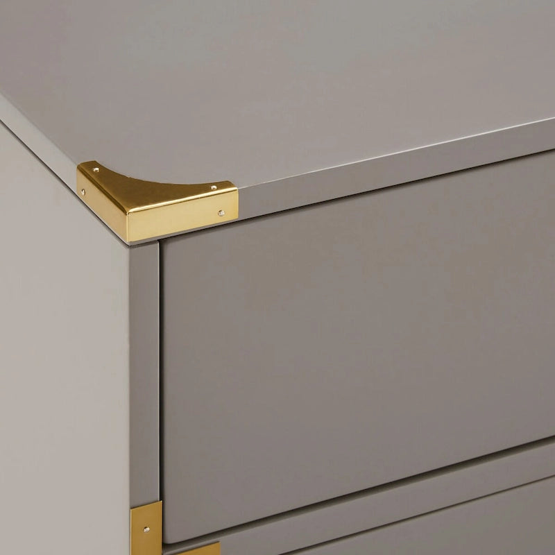 Kedric 6-Drawer Gold Accent Dresser by iNSPIRE Q Bold