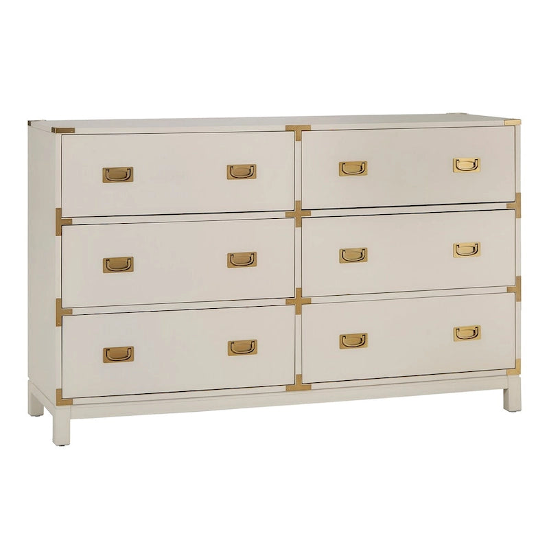 Kedric 6-Drawer Gold Accent Dresser by iNSPIRE Q Bold