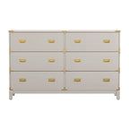 Kedric 6-Drawer Gold Accent Dresser by iNSPIRE Q Bold