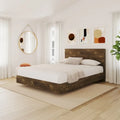 2-Piece Bedset With Bed Frame And Headboard,Truffle