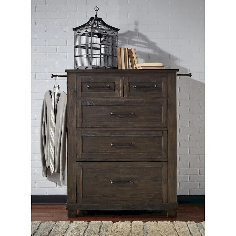 Simply Solid Sharla Solid Wood 4-piece Storage Bedroom Collection