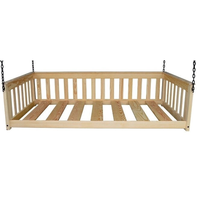 Pine Twin Mission Hanging Daybed with Chain