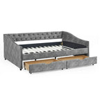 Daybed with Drawers Upholstered Tufted