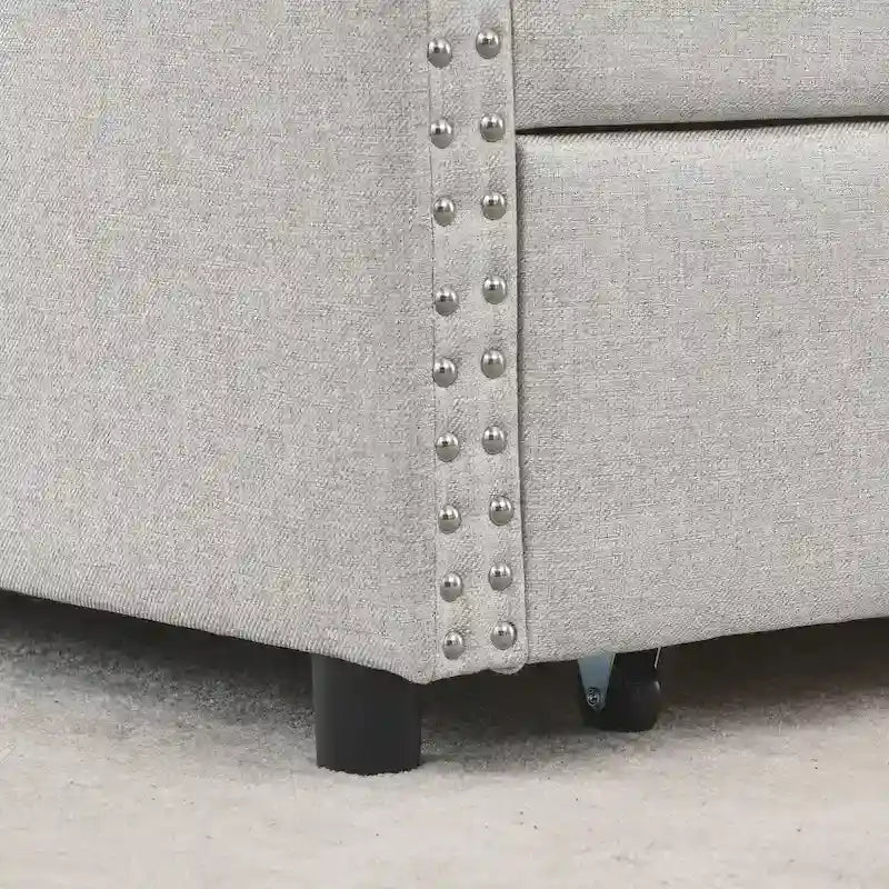 Daybed with Drawers Upholstered Tufted