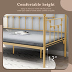 alazyhome Metal Daybed Frame Heavy Duty Sofa Bed Frame
