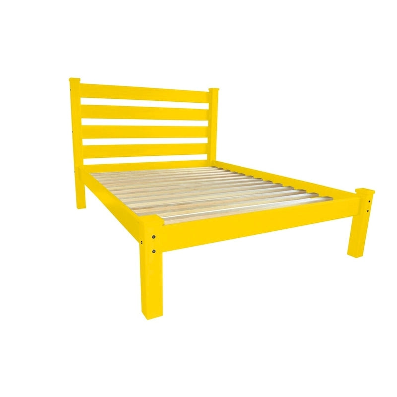 Homestead Unfinished Solid Pine Queen Platform Bed