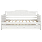 High-Quality Pine Twin Daybed with Trundle, Sofa Bed