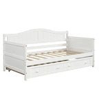 High-Quality Pine Twin Daybed with Trundle, Sofa Bed
