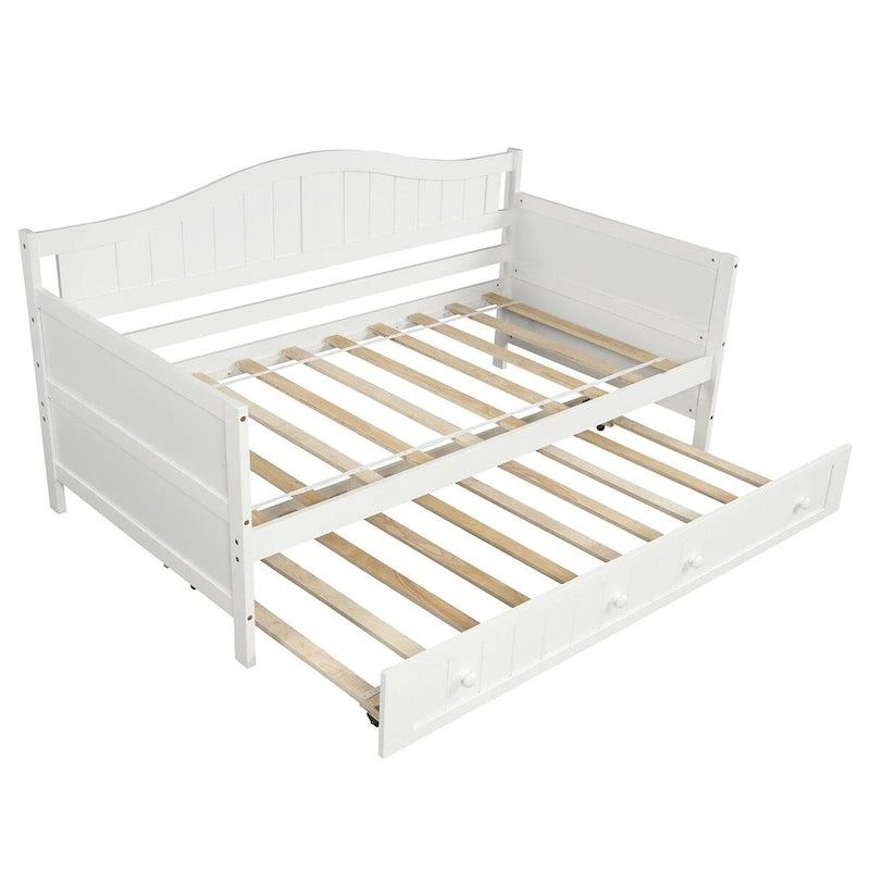High-Quality Pine Twin Daybed with Trundle, Sofa Bed