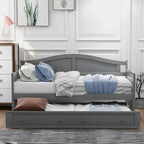 High-Quality Pine Twin Daybed with Trundle, Sofa Bed