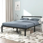 Metal Platform Bed Frame with Headboard