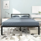 Metal Platform Bed Frame with Headboard