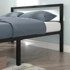 Metal Platform Bed Frame with Headboard