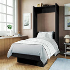 Oakland Living Easy Lift Brazilian Twin Contemporary Murphy Bed with Shelf