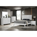 Sim 4 Piece White Panel Bedroom Set