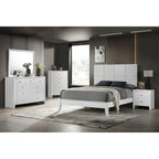 Sim 4 Piece White Panel Bedroom Set