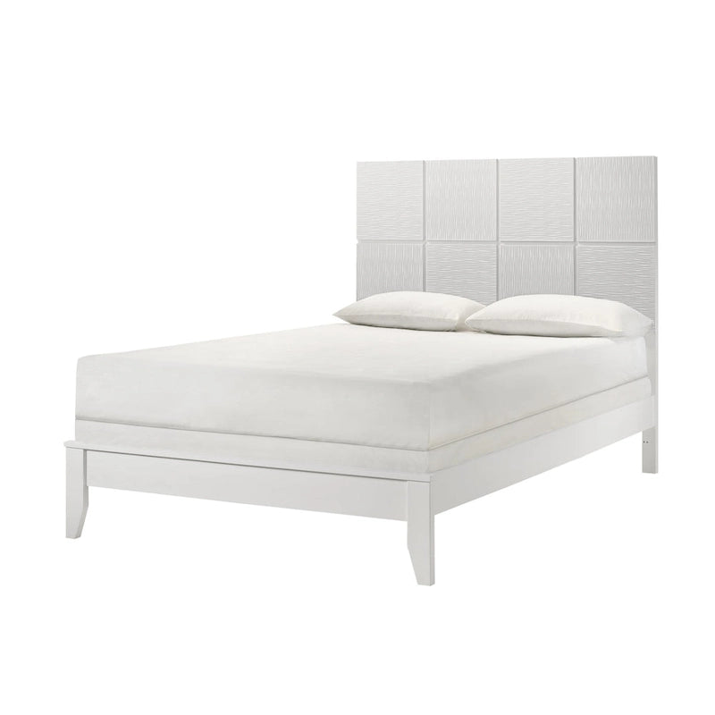 Sim 4 Piece White Panel Bedroom Set