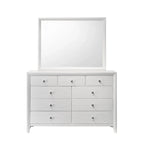 Sim 4 Piece White Panel Bedroom Set