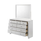 Sim 4 Piece White Panel Bedroom Set