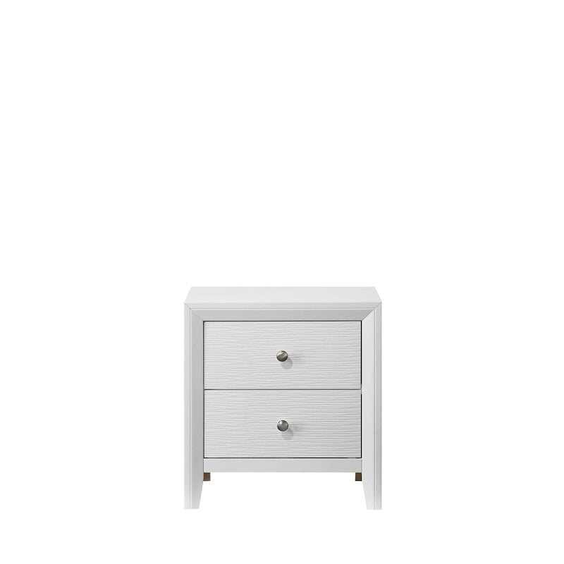 Sim 4 Piece White Panel Bedroom Set