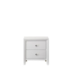 Sim 4 Piece White Panel Bedroom Set