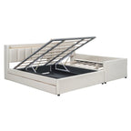 Queen Size and Twin XL Size Upholstered Platform Bed