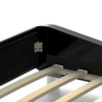 Moasis King Design Model PU Upholstered Led Bed Frame