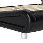 Moasis King Design Model PU Upholstered Led Bed Frame