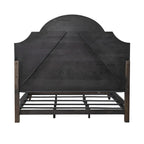 Paradise Valley Saddle Brown Upholstered Bed, Dresser and Mirror, & Nightstand