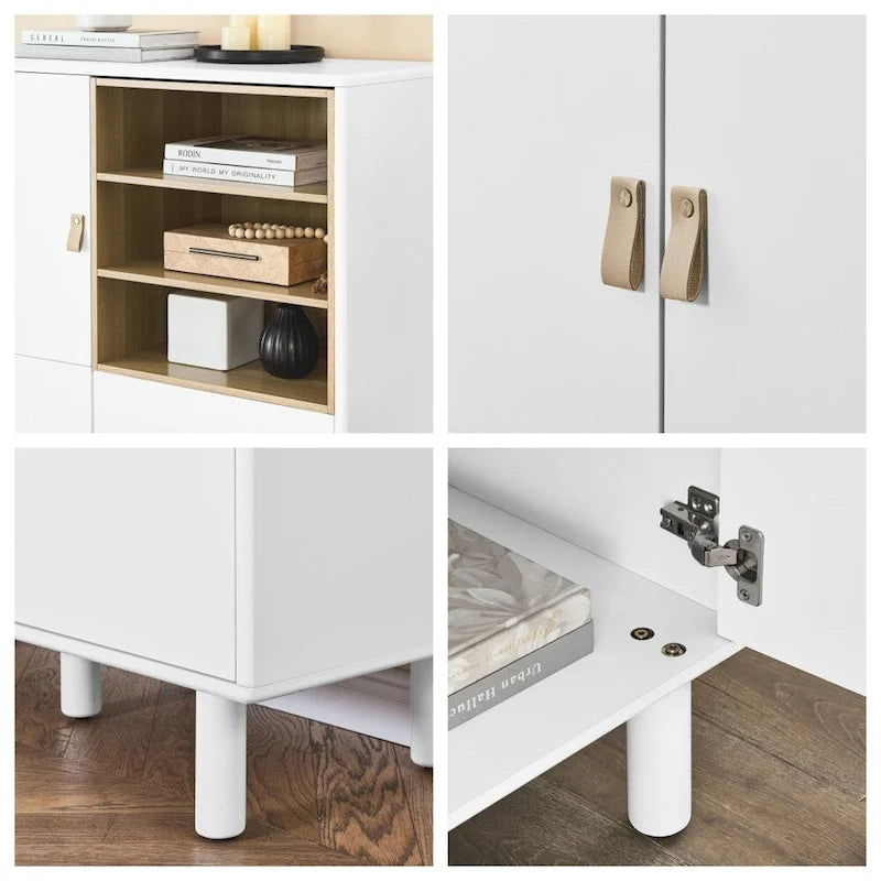 Modern Sideboard Cabinet, Wooden Storage Cabinet with Door