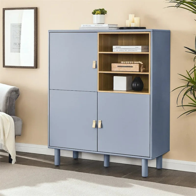 Modern Sideboard Cabinet, Wooden Storage Cabinet with Door