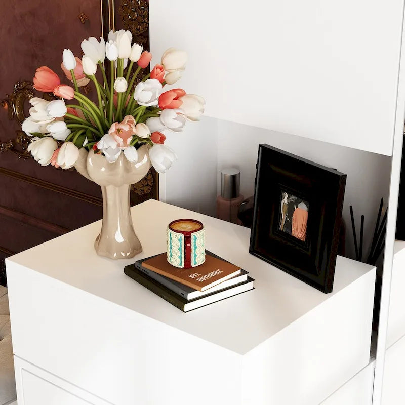 Dresser LED-Lit Vanity Dressing Cabinet with Full-Length Mirror