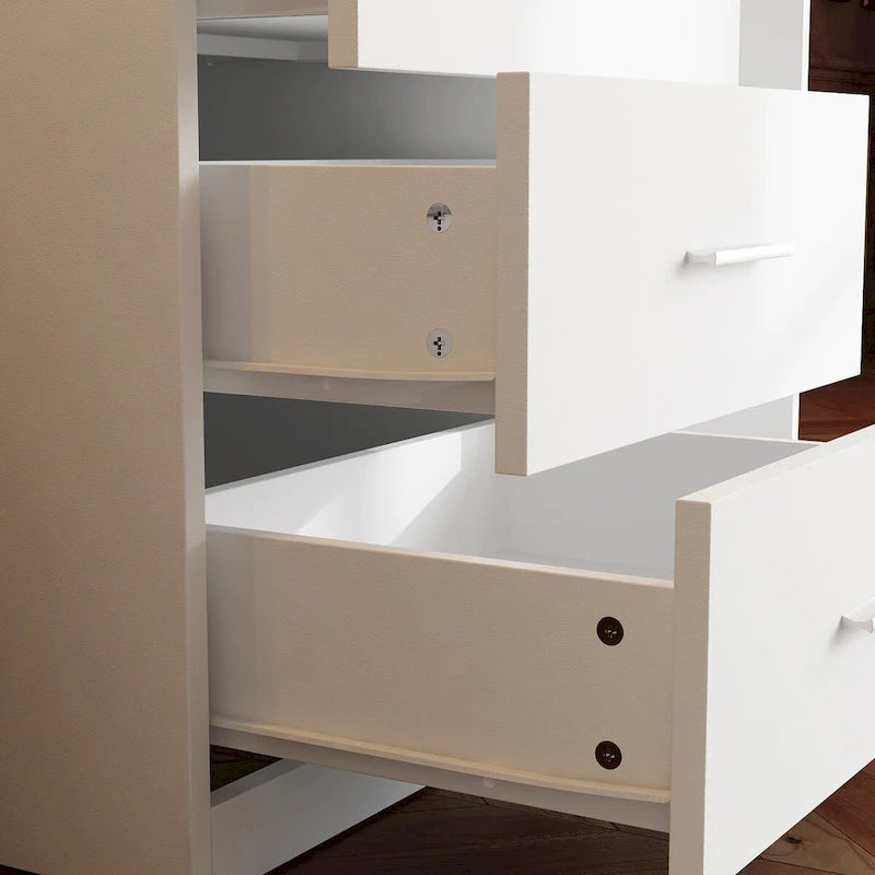 Dresser LED-Lit Vanity Dressing Cabinet with Full-Length Mirror