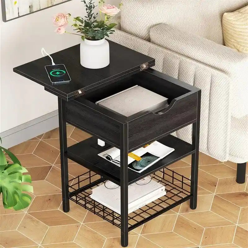 Nightstand with Charging Station