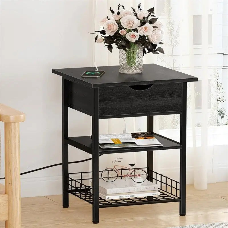 Nightstand with Charging Station