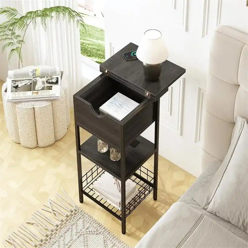 Nightstand with Charging Station