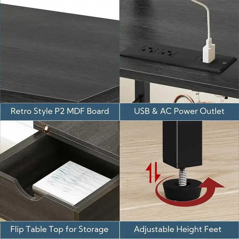 Nightstand with Charging Station