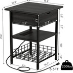 Nightstand with Charging Station