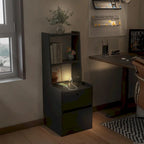 Modern Smart Nightstand with Charging Station and Night Light